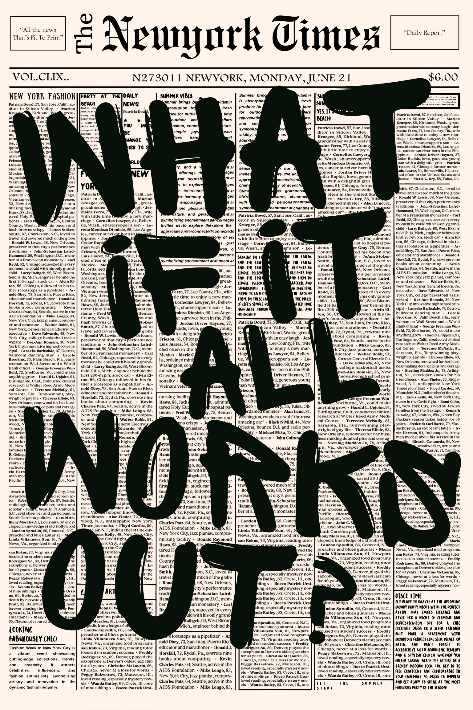 WHAT IF IT ALL WORKS OUT?